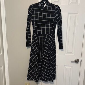 Keyhole Back Fit and Flare Dress - Size S